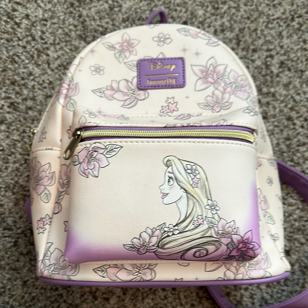 Loungefly Purple Floral Backpack